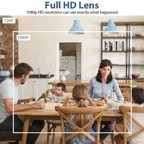 Imagen 2 del producto 120 ° Cámara IP gran angular Wifi DIY HD 1080P, grabadoras de vídeo más pequeñas, detección de movimiento, Monitor de bebé para el hogar, cámara de videovigilancia