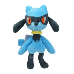 Peluche Pokémon Kawaii Riolu, 26cm, personnage de dessin animé mignon, animaux doux, cadeau d'anniversaire