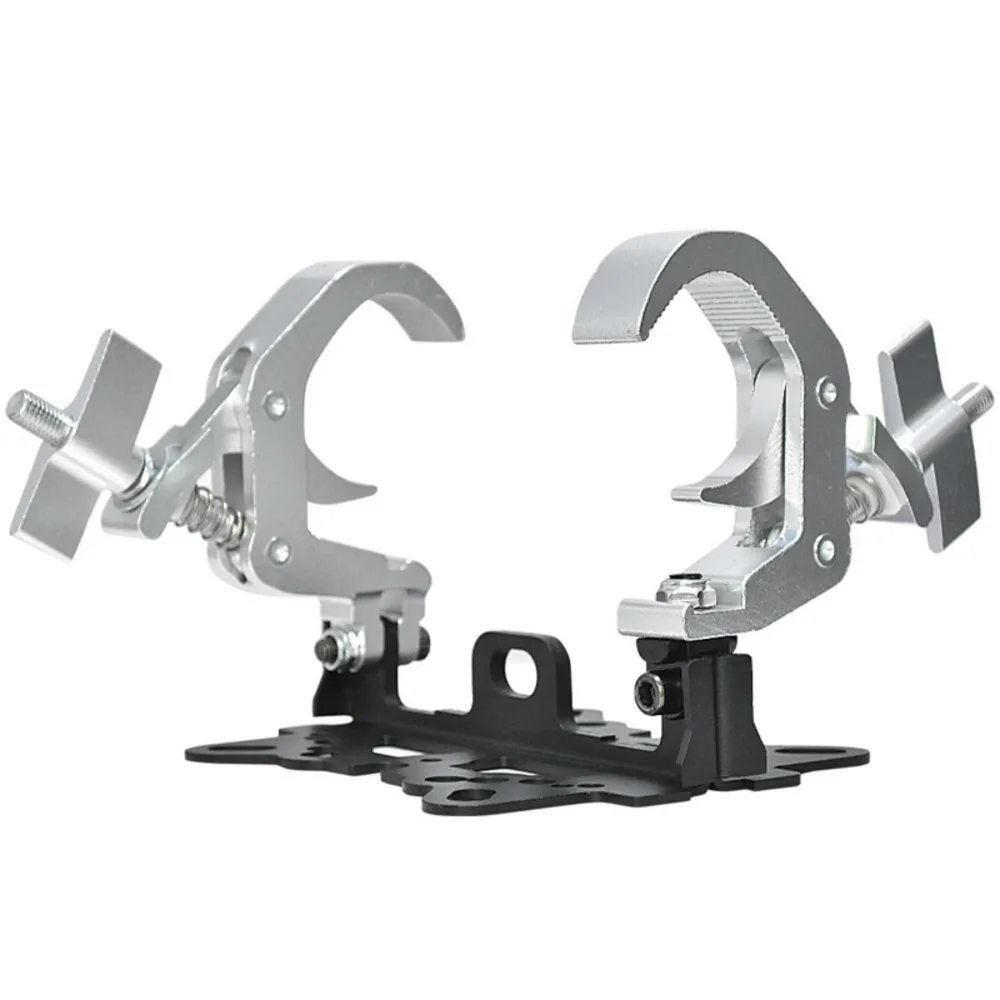 Stage Folding Clamps For Moving Head Light Dual Hook Bracket Aluminum Truss Tube Claw Loading Mobile Stage LED Moving Head Light