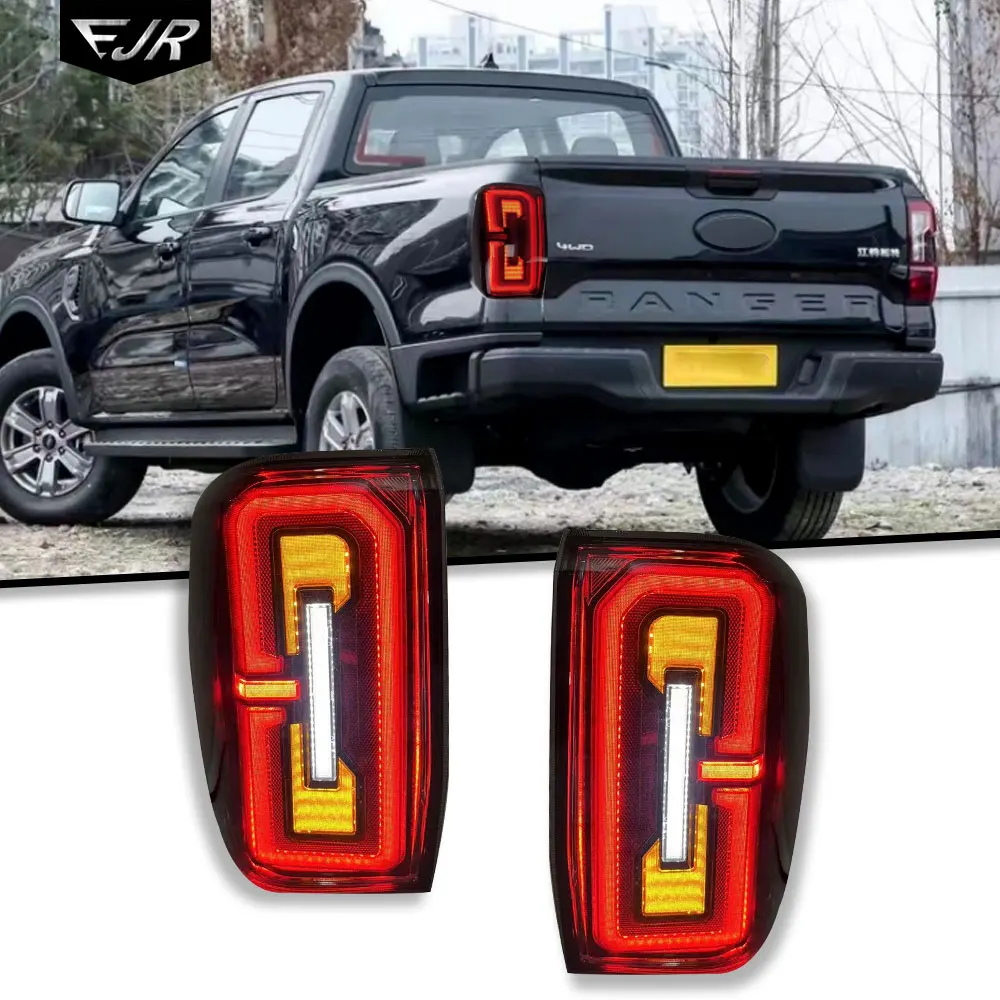 

For Ford Ranger T9 2023-2024 Taillights Modified LED Rear Tail lights Brake Lights Flowing Turn Signal
