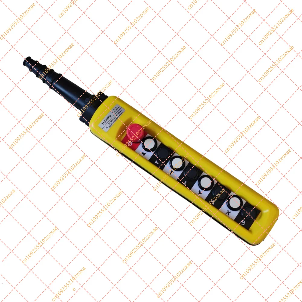 2 Speed Control Crane Hoist Pendant Station 8 Pushbuttons w Emergency Stop XAC-8913 Industrial Use