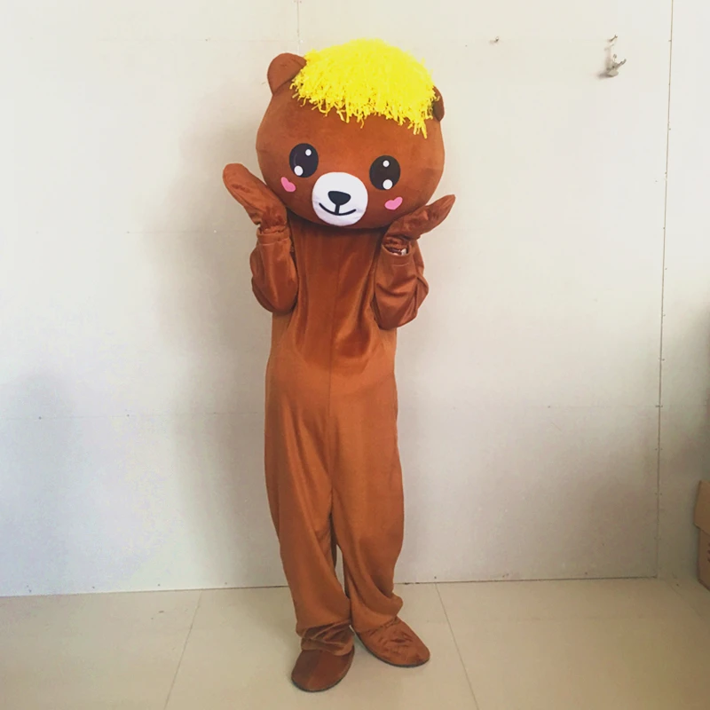 Cute Cartoon Doll Clothing Brown Bear Adult Walk Show Doll Biography Line Walk Dress Advertising Clothing