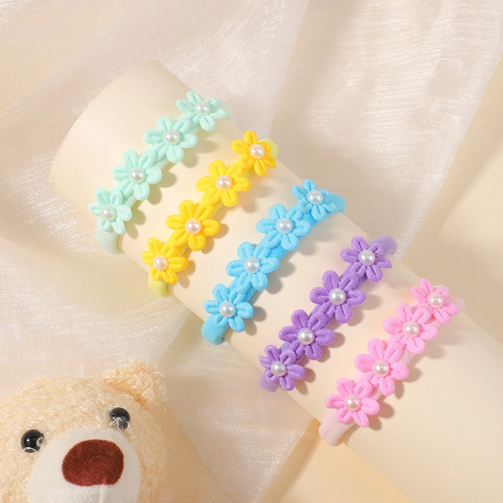 15Pcs/Set Cute Soft Bowknot Headband for Baby Girls Elastic Flower Bows Hairband Infant Toddler Kids Headwear Hair Accessories image 5