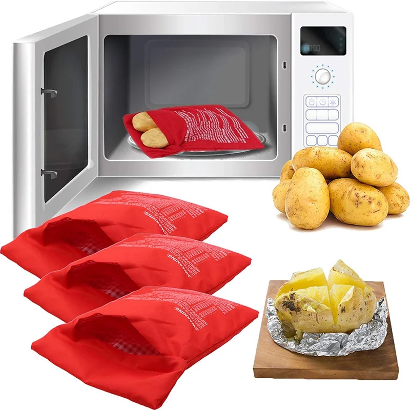 1 Pcs Grilled Sweet Potato Bag Microwave Oven Special Bag Baked Sweet Potato Corn Pot Bag Household Multifunctional Dry Baking