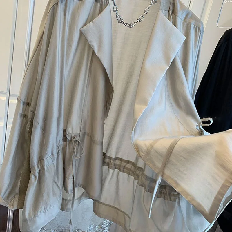 Losse effen kleur, matchende damesoverhemden, grote maten, casual, eenvoudige top met V-hals, dagelijks woon-werkverkeer, zonwerend vest