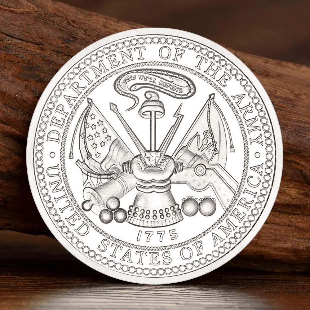 عملة قابلة للجمع مطلية بالفضة على شكل قوة خاصة للجيش الأمريكي مجموعة المشجعين العسكريين هدية تذكارية لتزيين المنزل