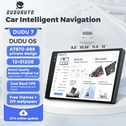 DUDUAUTO DUDU 7 UIS 7870 Araba Radyo Stereo Multimedya Oynatıcı VW Toyota için Evrensel Autoradio Carplay RDS GPS BT 4G LTE Wifi