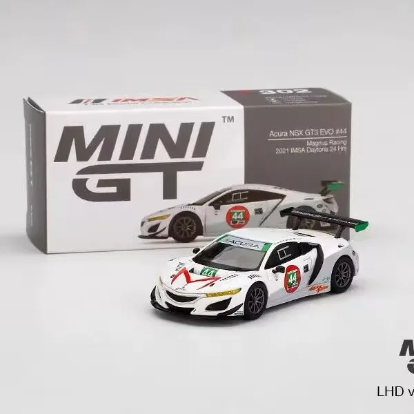 Mini Gt Car Model  1/64 Corvette c8 63 Acura nsx gt3 evo n86 cars model alloy Limited Edition Simulated model boy collection toy