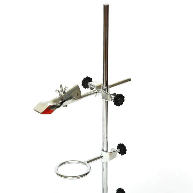 

3X Laboratory Grade Metalware Support Stand, Cork Lined Burette Clamp With 6 Retort Ring (2Inch,3Inch Dia)
