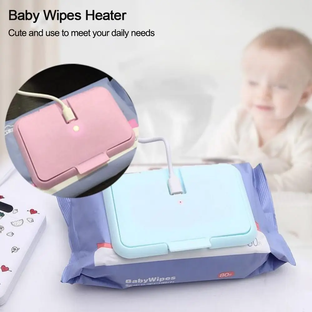 USB Portable Baby Wipes Heater Thermal Warm Wet Towel Dispenser Napkin Heating Box Cover Home Car Mini Tissue Paper Warmer