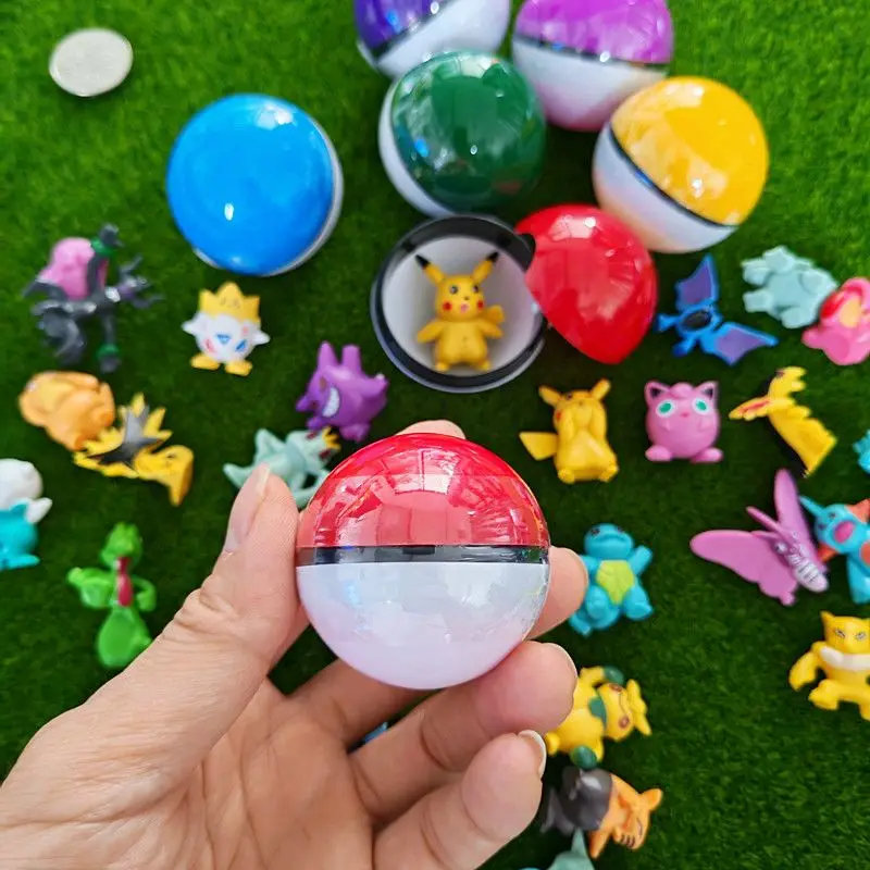50mm Pokémon Poké Ball Blind Box Figure Cute Cartoon Mini Ornament Student Toy Fun Creative Best Gift