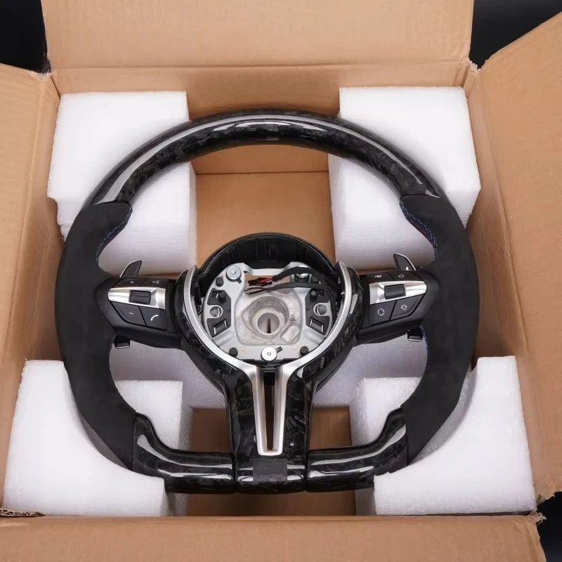 Customized Forged Carbon Fiber Car Steering Wheel for  E81 E90 E88 E87 F10 F20 F30 E70 E71 F82 M2 E91 E92 E93 Steering Wheel