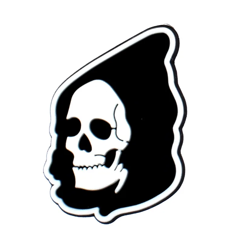 New 1Pcs PVC Black Halloween Shoes Charms for Crocs DIY Badge Clogs Kids Pins Decoration Jeans Shoe Accessories X-mas Wholesale image 5