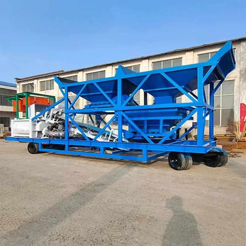 YG Auto Feeding Concrete Plant 90m³/h, High Speed JS Mixer, CE ISO Certified, Low Cost High Efficiency