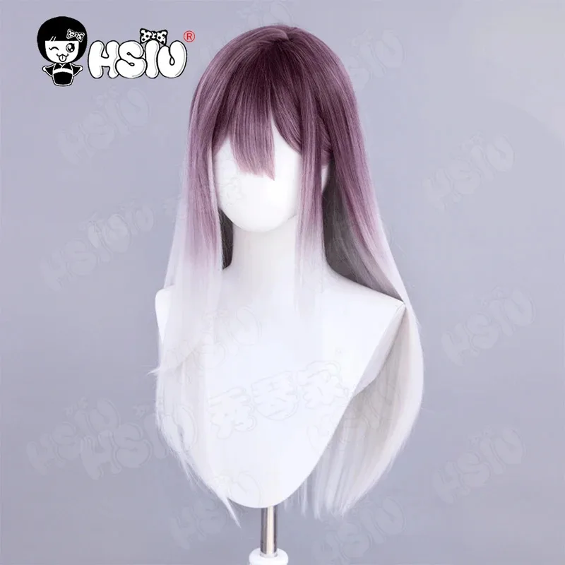 샬롬 코스프레 가발 패스 투 나우어웨 코스프레 가발 HSIU 60CM 푸시아 그라데이션 화이트 롱헤어 합성 가발 패스 투 나우어웨 가발