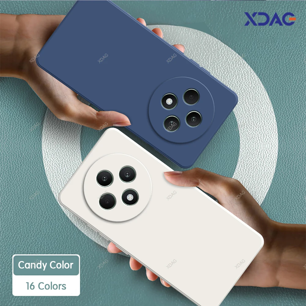 Funda de teléfono de silicona Original para OPPO Reno 12F S Reno12 F FS F27 5G Funda trasera flocada interna cuadrada de alta calidad Coque
