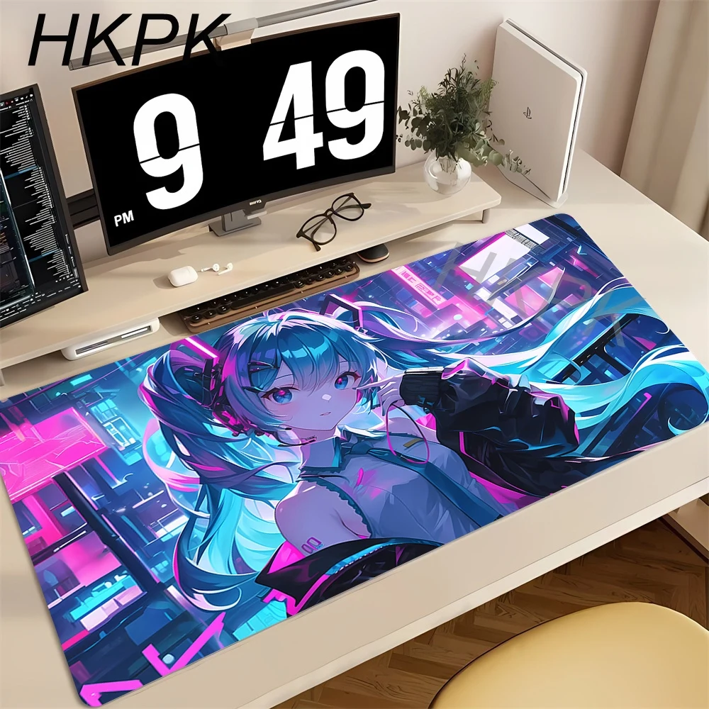 Mouse Pad H-hatsune Miku Multi Mousepad Large Size Gamer Keyboard Desk Mats Extended Mausepad Office PC Gaming Accessories Mat