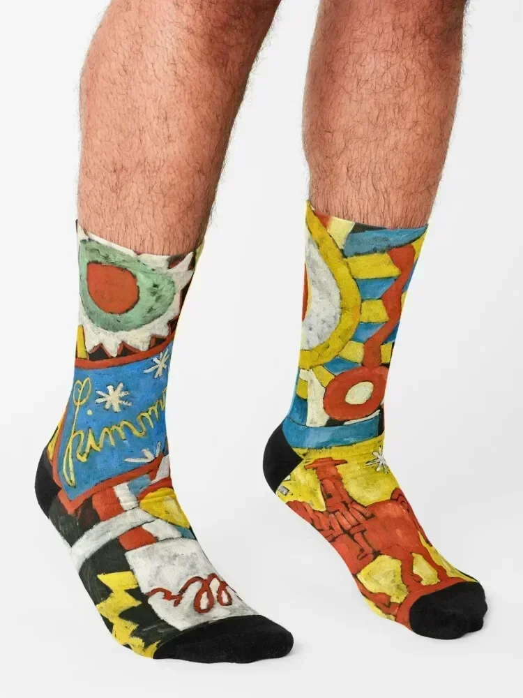 Marsden Hartley - Himmel Socks summer with print custom sports bright garter Socks For Women Men's