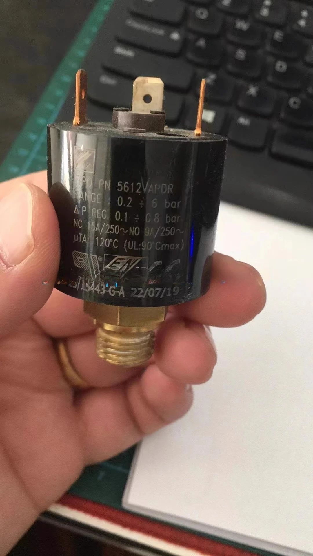 

Steam Pressure Switch PN5612/VAP-DR, PN 5611, PC5410, PC5416
