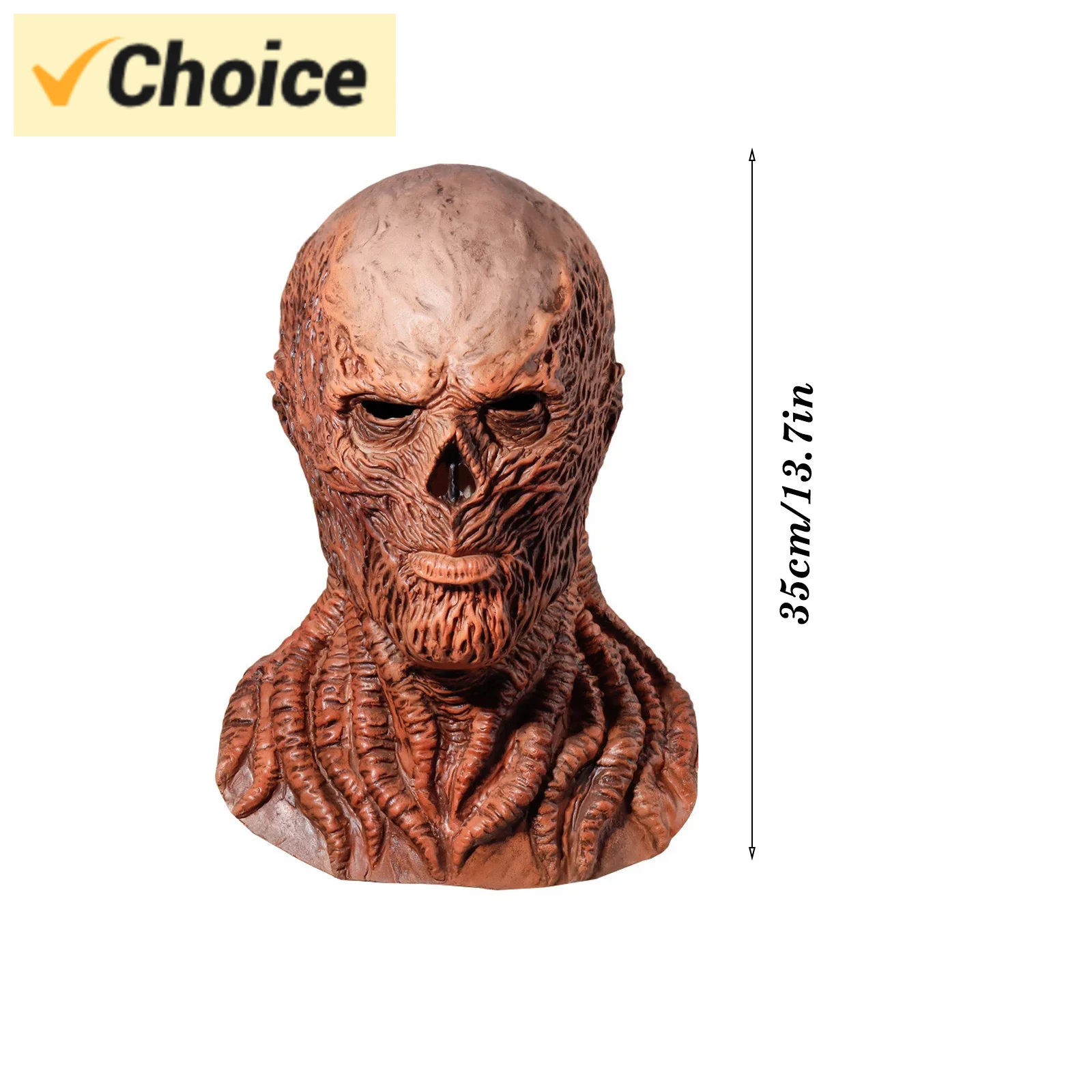 ヴェクナ（ベクナ）ラテックスヘッドマスク - スクリーンに忠実なフルヘッドプロテーゼ、不気味なディテールを備えた究極のハロウィン＆コスプレコスチューム