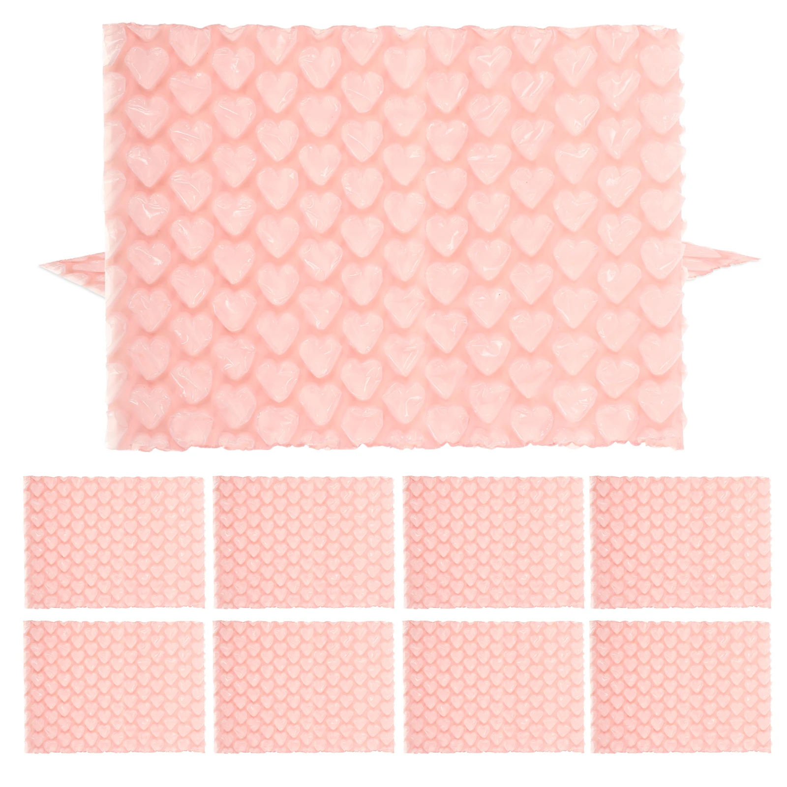 50Pcs Heart Bubble Mailers Reliable Protective for Trinkets Mailing Small Business Shockproof Bubble Sleeves Shipping Envelope