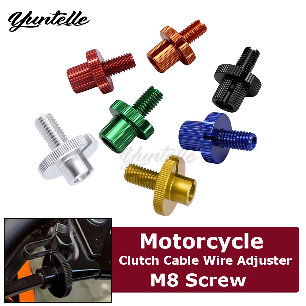 

CNC Clutch Cable Wire Adjuster M8 Screw For Honda XR 70R 80R 125L 400R 250R CRF 100F CRF230F CRF250L Motorcycle Accessories Bolt