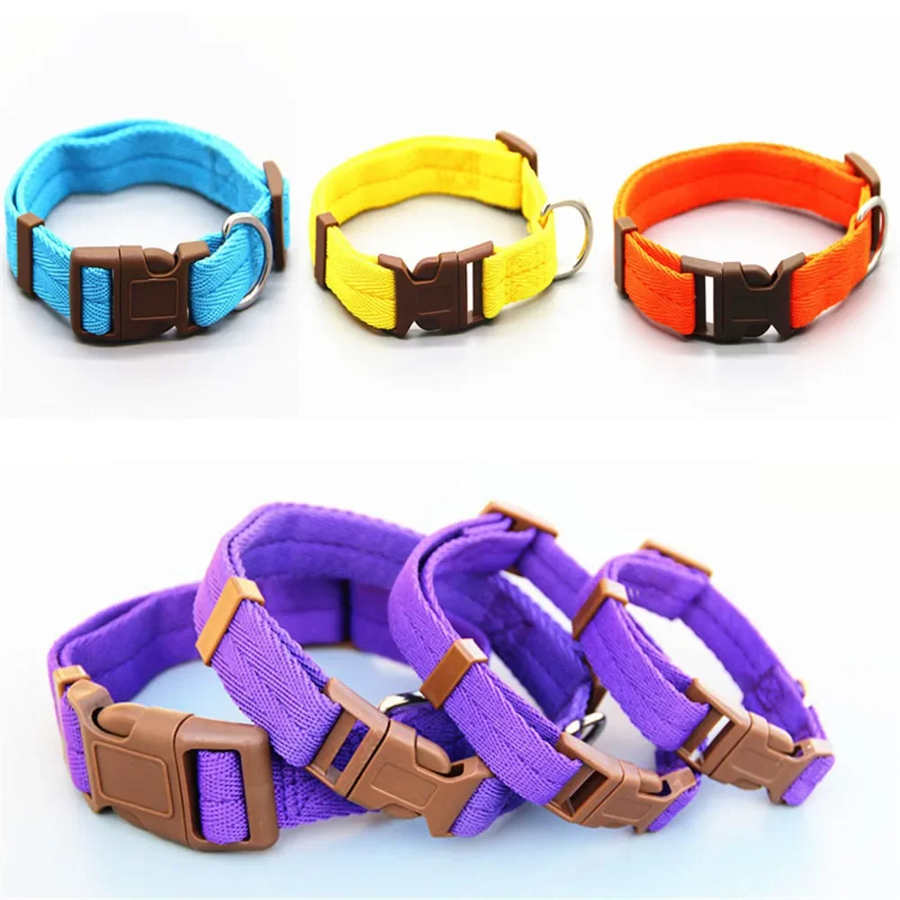 Dog Collar Anti-Stroke Collar Pet Collar Solid Color Fashionable Pet Supplies Pet Accessories Dog Accessories