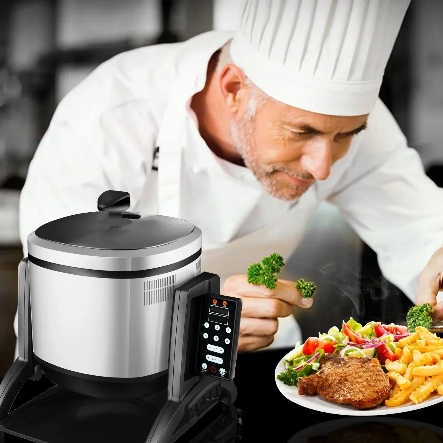 Intelligent Cooking Robot Rotating Smart Robot Cooker Wok Chef Restaurant Automatic Cooking Pot Stir Fry Machine