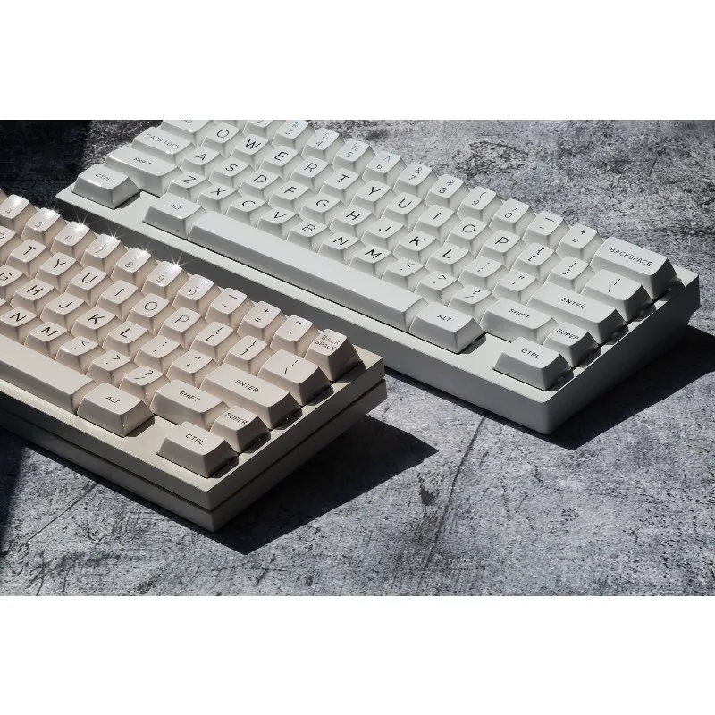 

JTK HSA CREAMWHITE Keycap 152key ABS Custom Spherical High Gloss Keyboard Cap HSA Profile Gaming KeyCap for Mechanical Keyboard