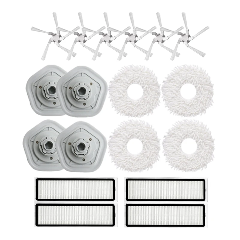 إكسسوارات مكنسة كهربائية لبوت دريم ، فرشاة جانبية ، فلتر هيبا ، قماش ممسحة ، تنظيف ، قطع غيار ، W10 ، W10Pro ، 18