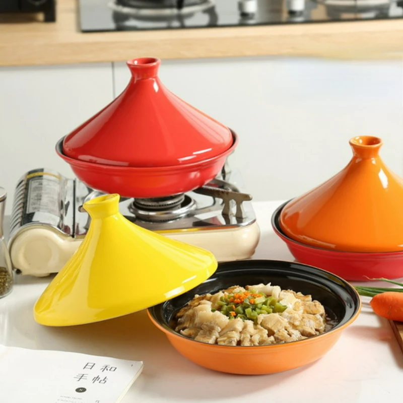 

Japanese Ceramic Tagine Pot Restaurant Heat-resistant Open Fire Stew Stew Rice Casserole Kitchen Cooking Pot Non Stick