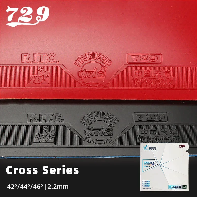 Original Friendship 729 Cross Series Table Tennis Rubber Tacky Pimples-in Ping Pong Training Rubber with ITTF Approved Fast Ship