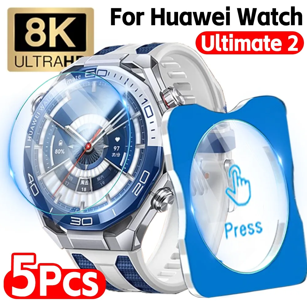 

1-5pcs Easy To Install Tempered Glass for Huawei Watch Ultimate 2 Screen Protectors 9H Hardness Anti-scratch Protective Films