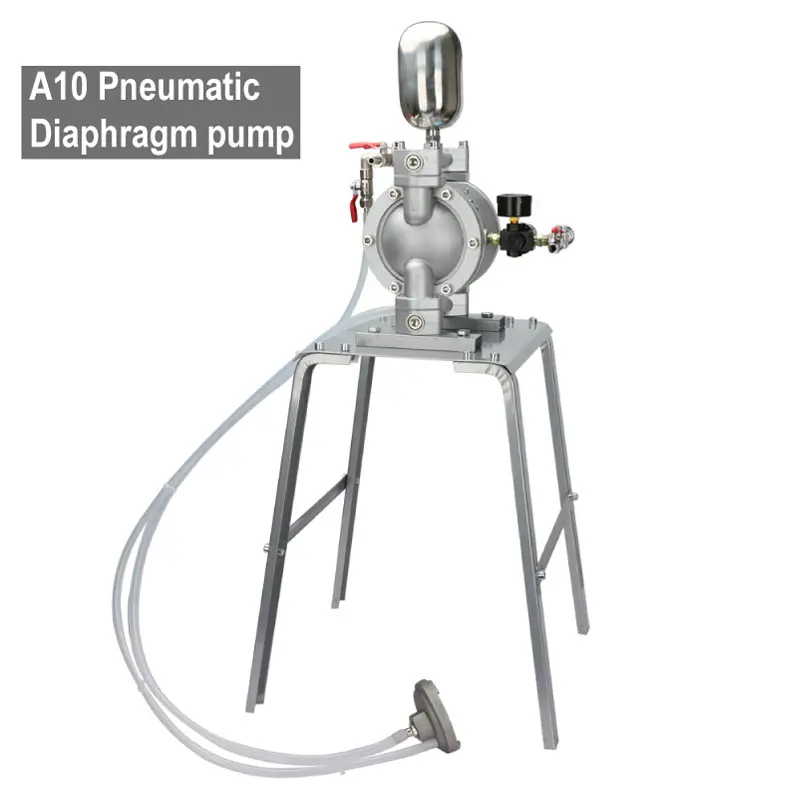 A-10 Pneumatic Furniture Auto Spray Painting Machine Air Operated Double Diaphragm Pump for Paint Pressure Tank and Spray G un