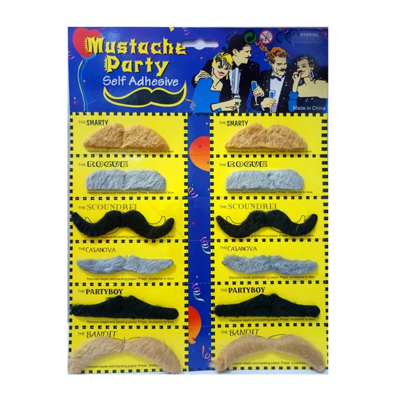 Gag Gift Voor Kids & Volwassenen Fake Moustache Kids Party Favor Speelgoed Creatieve Benodigdheden Voor Leeftijd 6 + Kids/volwassenen Party Decoratie