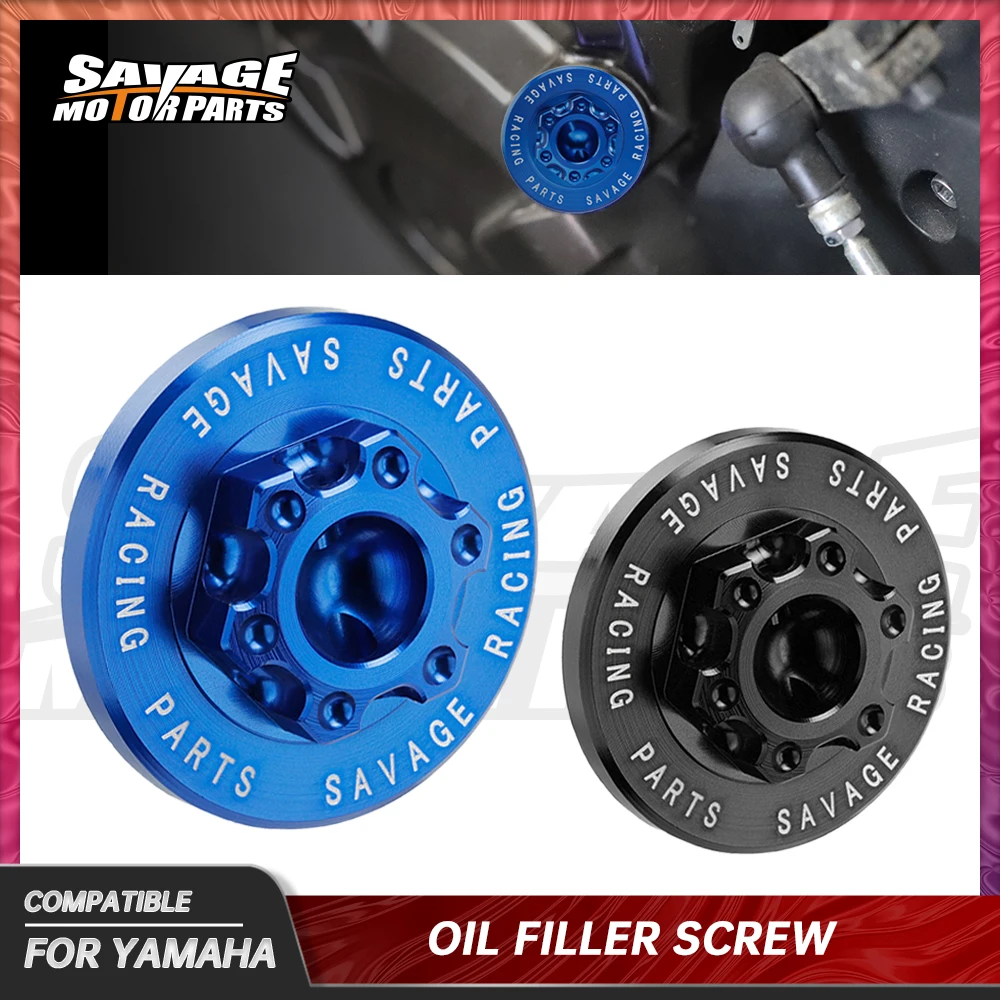 For YAMAHA YZFR7 Motorcyce Oil Filler Screw Cover YZF R7 YZF-R7 2021 2023 Motorbike Accessories Engine Oil Cup Plug Cap Bolt