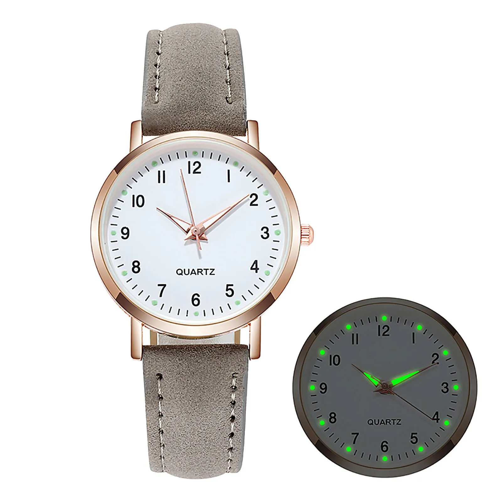 Luxe Horloges Voor Vrouwen Met Diamanten Bezaaide Vrouwelijke Vrouwen Lichtgevende Nacht Gloeiende Quartz Horloge Verjaardag Valentijnsdag Geschenken