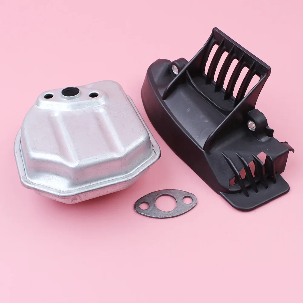 Exhaust Muffler Cover Gasket Kit For Honda GX35 GX35NT HHT35S Trimmer Brush Cutter Lawn Mower Engine Spare Part