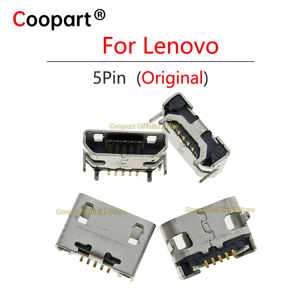 2-100Pcs New 5Pin Mini Micro USB Charging Socket Port Connector jack Power Plug Dock for Lenovo Tab 2 A10-70F ZA00