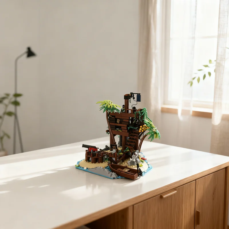 

Набор для сборки модели CUUSOO «Пираты Барракудской Бухты», 873 детали, креативный подарок, декор для демонстрации, премиум-качество