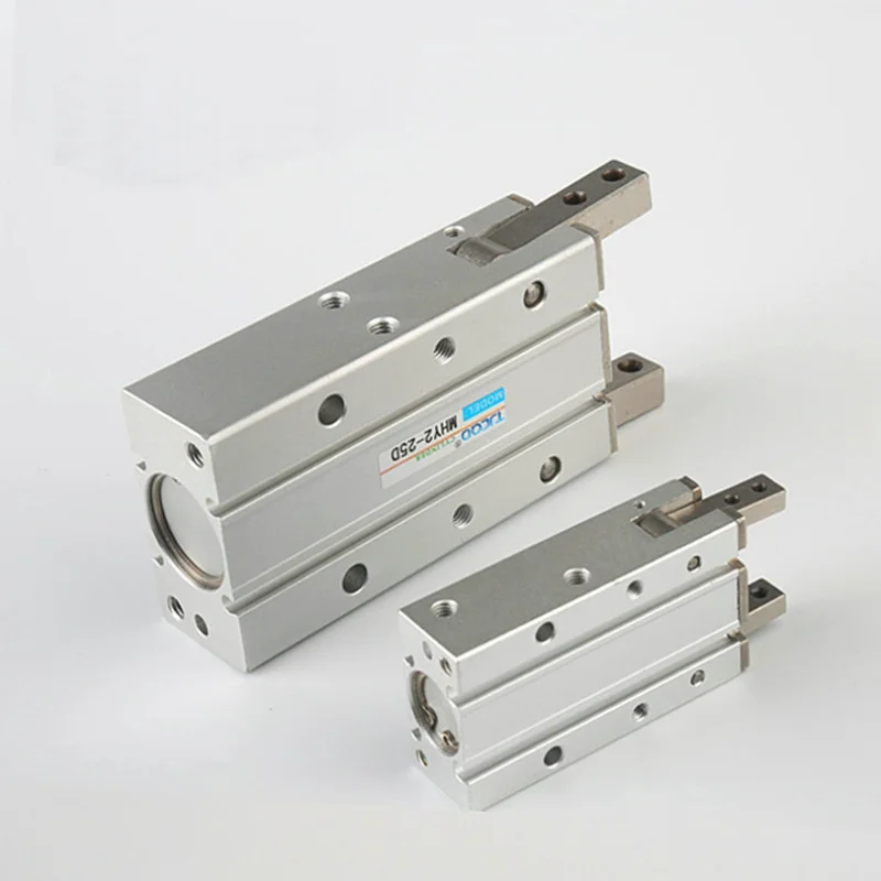 MHY2-10D 16D 20D 25D Double Acting Pneumatic cylinder Gripper SMC Y Type 180 Degree Angular Style Aluminium Clamps Bore 10-25mm