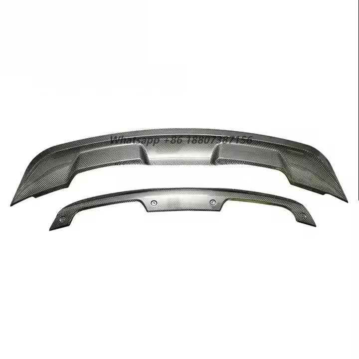 

MRD Carbon Fiber Spoiler for Mustang GT500 2015+ Real Carbon Fiber Spoiler Rear Wing 2pcs Style