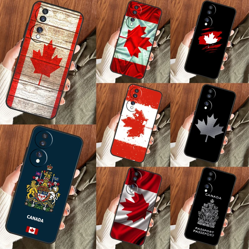 Canada Canadian Flag Funda For Huawei Honor 70 50 X7 X8 X9a Magic5 Pro P20 P30 P40 Lite P Smart 2021 Nova9 Case