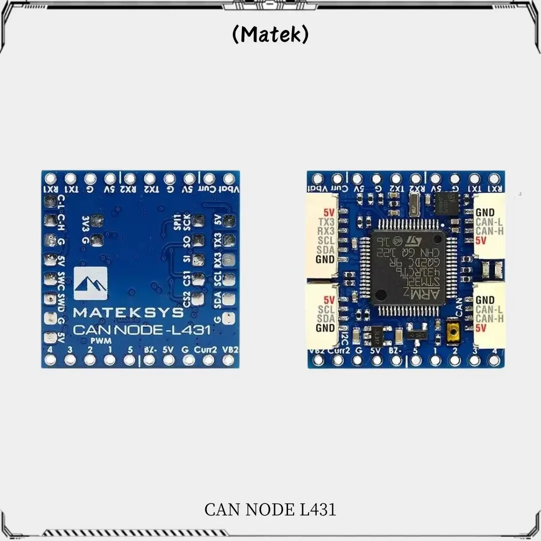 MATEK CAN-L431 AP_Periph węzeł CAN DroneCAN L431 26X26mm dla ArduPilot GNSS kompas barometr czujnik prędkości powietrza