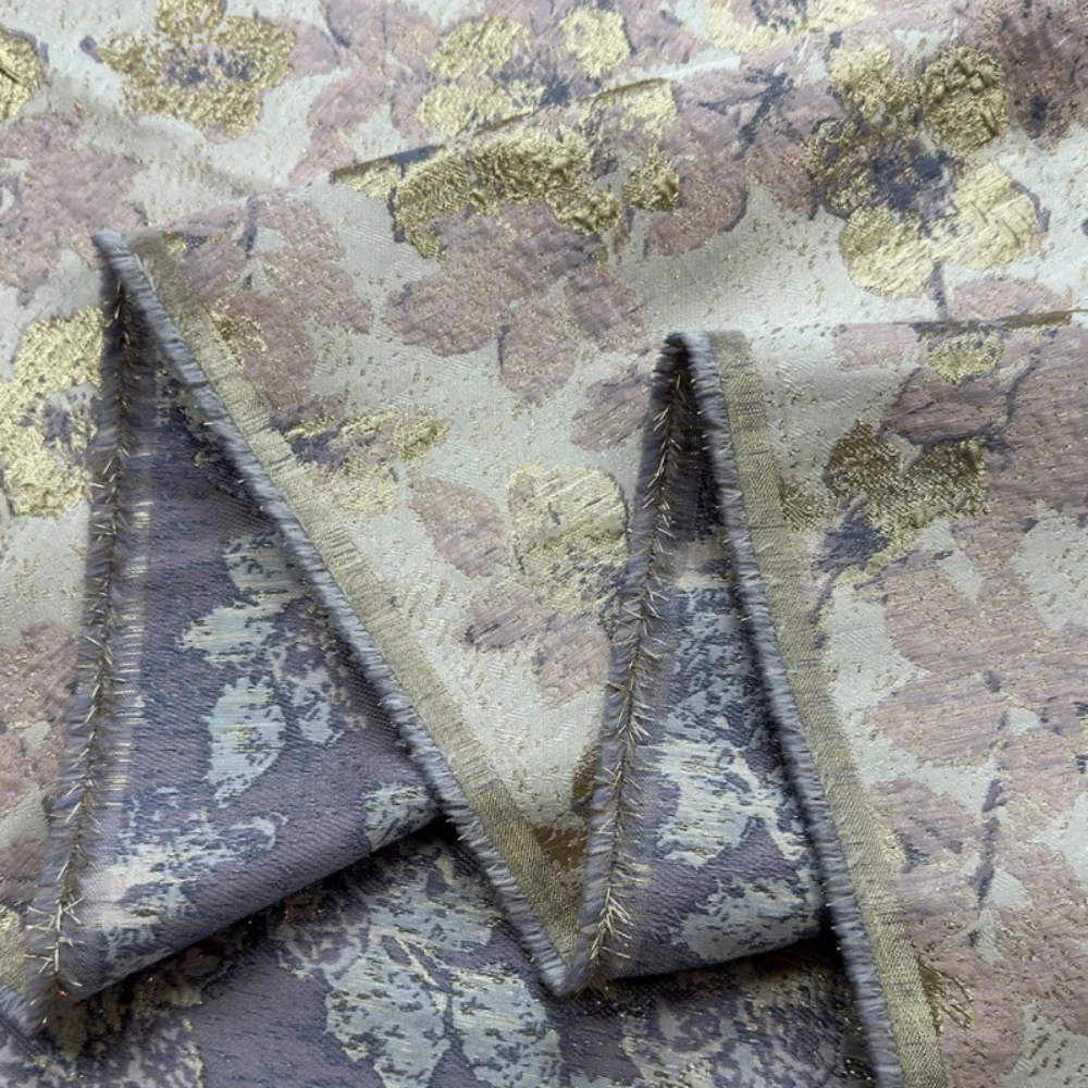 

Жаккардовая ткань для шитья своими руками, новый китайский стиль, металлическая проволока, весна-лето, платье, жилет, парчовая ткань по метрам, полиэстер, материал