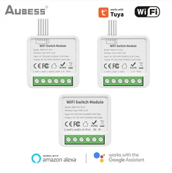 Tuya WiFi 1/2/3/4 Gang Smart Switch Module con controllo Dual Way Smart Home supporto fai da te controllo vocale funziona con Alexa Google