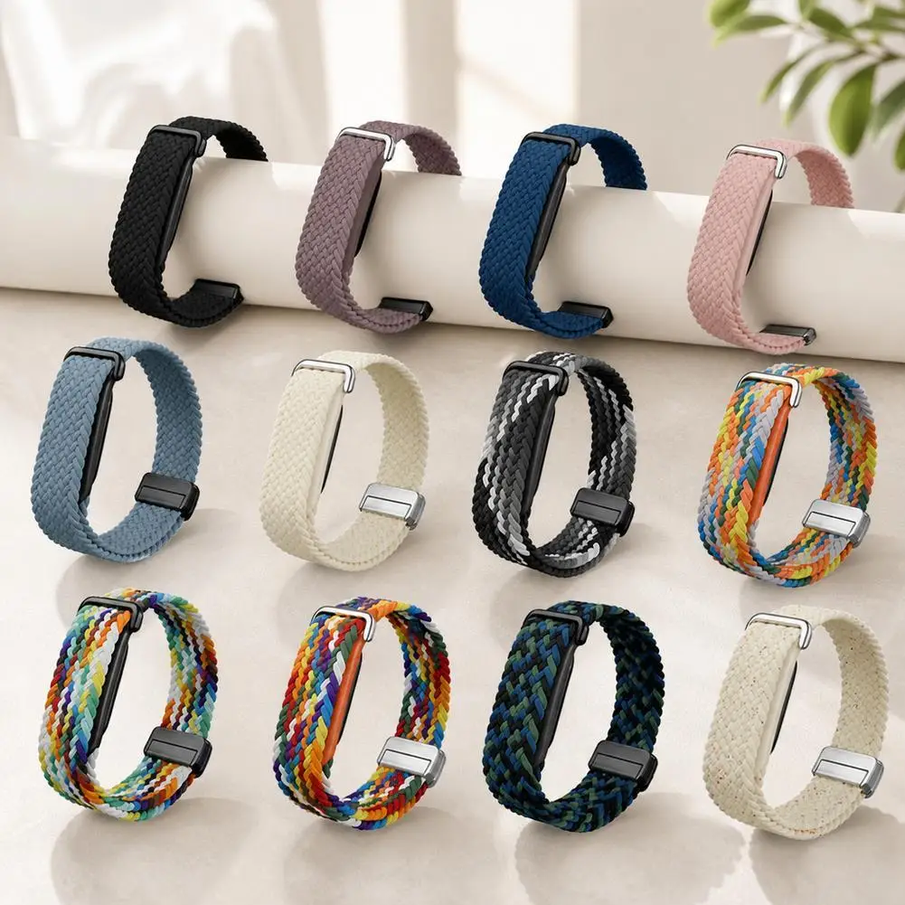 Nylon Braided Bicep Strap for Google Fitbit Air Bands Fitness Replacement Band Wristband for Google Fitbit Air Straps