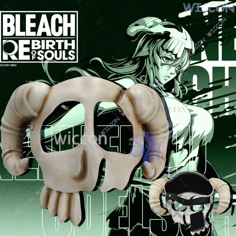 anime-beeach-cosplay-neliel-demon-skull-horn-half-face-3d-polylactic-acid-mask-headgear-halloween-christmas-party-customized