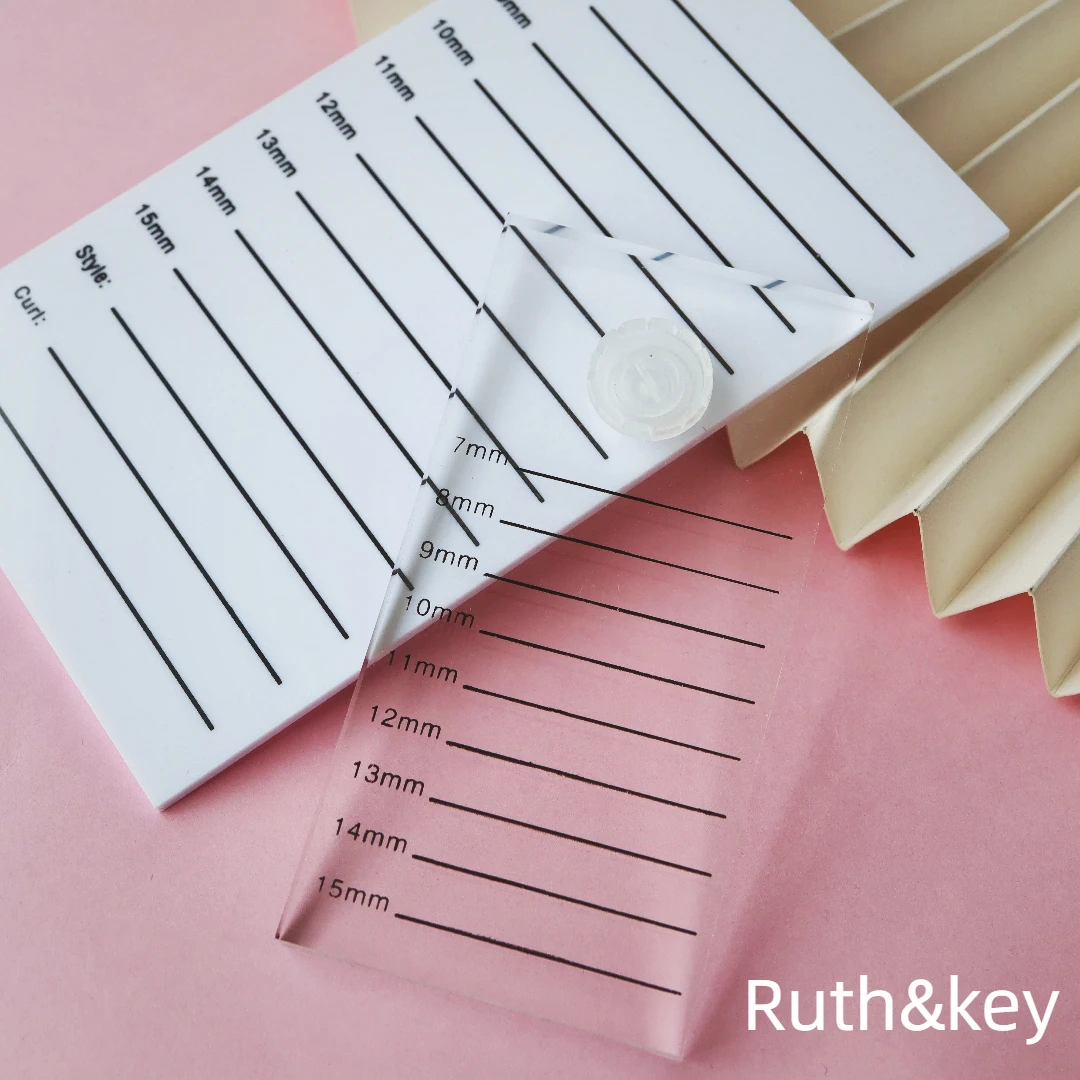 Clear Acrylic Eyelash Extension Lash Holder False Eyelashes Stand Pad Crystal Glass Adhesive Glue Pallet Beauty Makeup Tools