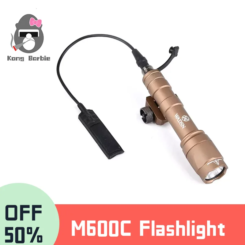 

WADSN SF Surefir M300 M600 M300A M600C Tactical Flashlight White LED Light Fit 20mm Rail Hunting Weapon Lamp Airsoft Accessories